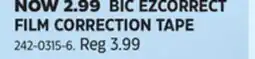 Canadian Tire BIC EZCORRECT FILM CORRECTION TAPE offer