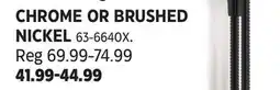 Canadian Tire CHROME OR BRUSHED NICKEL offer