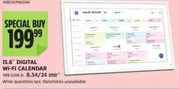 Canadian Tire 15.6 DIGITAL WI-FI CALENDAR offer