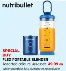 Canadian Tire Nutribullet FLEX PORTABLE BLENDER offer