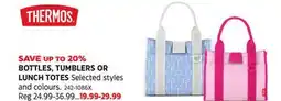 Canadian Tire THERMOS BOTTLES, TUMBLERS OR LUNCH TOTES offer