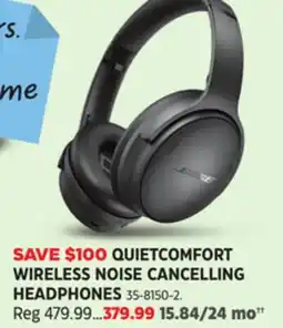 Canadian Tire BOSE QUIETCOMFORT WIRELESS NOISE CANCELLING HEADPHONES offer