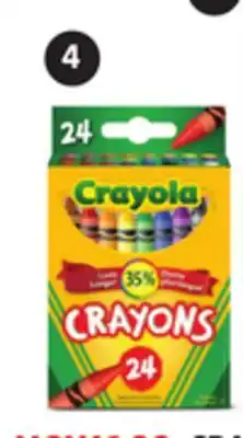 Canadian Tire CRAYOLA 24 CRAYONS offer