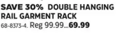 Canadian Tire DOUBLE HANGING RAIL GARMENT RACK offer