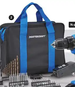 Canadian Tire MASTERCRAFT 20V I-SPEED DRILL DRIVER WITH 76-PC ACCESSORY KIT offer