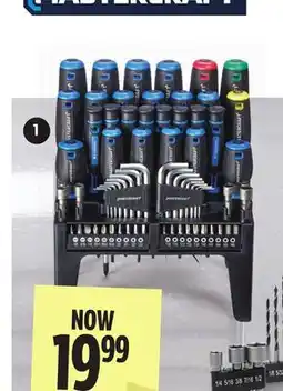 Canadian Tire 69-PC SCREWDRIVER SET WITH WALL-MOUNTABLE STORAGE STAND offer