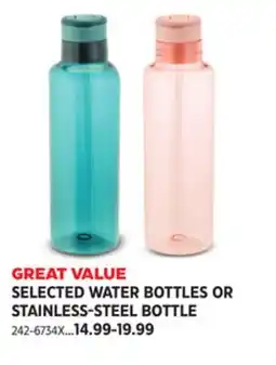 Canadian Tire SELECTED WATER BOTTLES OR STAINLESS-STEEL BOTTLE offer