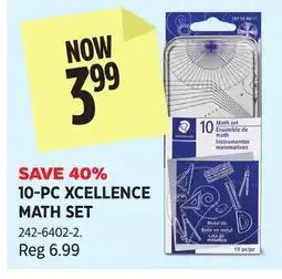 Canadian Tire 10-PC XCELLENCE MATH SET offer
