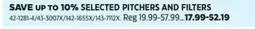 Canadian Tire SELECTED PITCHERS AND FILTERS offer