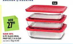 Canadian Tire 6-PG GLASS MEAL PREP SET, 3 X 6-CUP offer