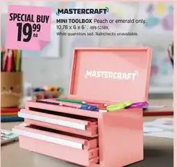 Canadian Tire MASTERCRAFT MINI TOOLBOX offer