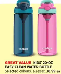 Canadian Tire KIDS' 20-OZ EASY-CLEAN WATER BOTTLE offer