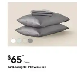 Sleep Country Bamboo Nights Pillowcase Set offer