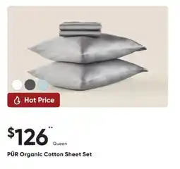 Sleep Country PÜR Organic Cotton Sheet Set offer