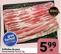 Pasquier Grillades de porc offer