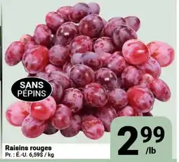 Pasquier Raisins rouges offer
