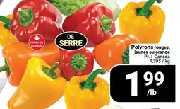Pasquier Poivrons rouges, jaunes ou orange offer