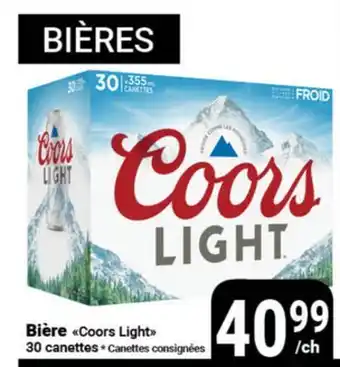 Pasquier Bière Coors Light offer