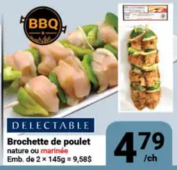 Pasquier Brochette de poulet nature ou marinée offer