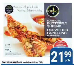 Pasquier Crevettes papillons marinées Olivia offer