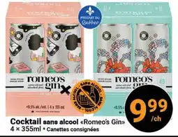 Pasquier Cocktail sans alcool Romeo's Gin offer