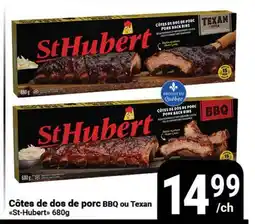 Pasquier Côtes de dos de porc BBQ ou Texan St-Hubert offer