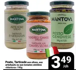 Pasquier Pesto, Tartinade aux olives, aux artichauts ou aux tomates séchées Mantova offer