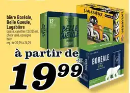 Marché Richelieu BIÈRE BORÉALE, BELLE GUEULE, LAGABIÈRE | BEER offer
