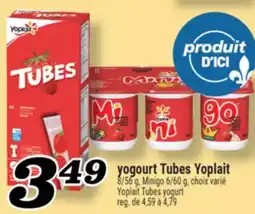 Marché Richelieu YOGOURT TUBES YOPLAIT | YOPLAIT TUBES YOGURT offer
