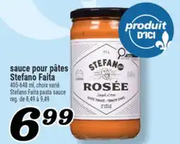 Marché Richelieu SAUCE POUR PÂTES STEFANO FAITA | STEFANO FAITA PASTA SAUCE offer