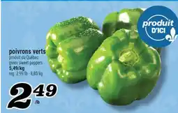 Marché Richelieu POIVRONS VERTS | GREEN SWEET PEPPERS offer