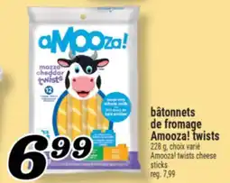 Marché Richelieu BÂTONNETS DE FROMAGE AMOOZA! TWISTS | AMOOZA! TWISTS CHEESE STICKS offer