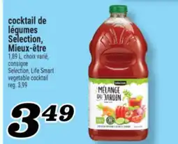 Marché Richelieu COCKTAIL DE LÉGUMES SELECTION, MIEUX‑ÊTRE | SELECTION, LIFE SMART VEGETABLE COCKTAIL offer