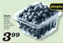 Marché Richelieu BLEUETS | BLUEBERRIES offer