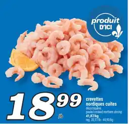 Marché Richelieu CREVETTES NORDIQUES CUITES | PEELED COOKED NORTHEM SHRIMP offer