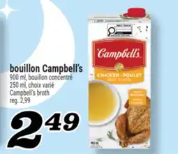 Marché Richelieu BOUILLON CAMPBELL'S | CAMPBELL'S BROTH offer