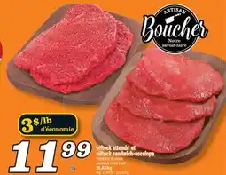 Marché Richelieu BIFTECK ATTENDRI ET BIFTECK SANDWICH-ESCALOPE | SANDWICH-CUTLET STEAK offer