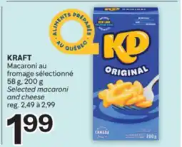 Brunet KRAFT Macaroni au fromage sélectionné offer