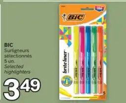 Brunet BIC Surligneurs sélectionnés offer