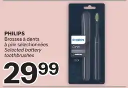Brunet PHILIPS Brosses à dents à pile sélectionnées offer