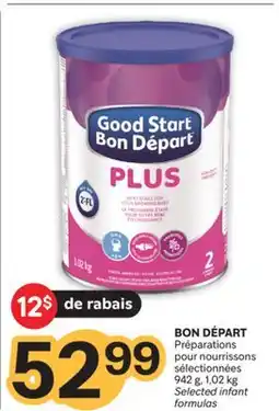 Brunet BON DÉPART Préparations pour nourrissons sélectionnées offer