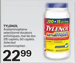 Brunet TYLENOL Acétaminophène selectionné douleurs arthritiques, mal de dos offer