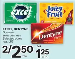 Brunet EXCEL, DENTYNE Gommes sélectionnées offer