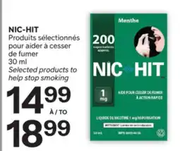 Brunet NIC-HIT Produits sélectionnés pour aider à cesser de fumer offer