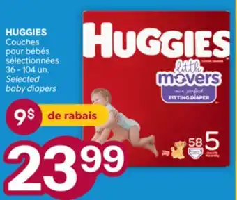 Brunet HUGGIES Couches pour bébés sélectionnées offer