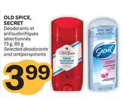 Brunet OLD SPICE, SECRET Déodorants et antisudorifiques sélectionnés offer