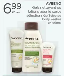 Proxim AVEENO Selected body washes or lotions offer