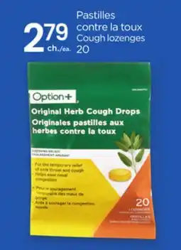 Proxim OPTION+ Cough lozenges offer