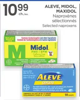 Proxim ALEVE, MIDOL, MAXIDOL Selected naproxens offer