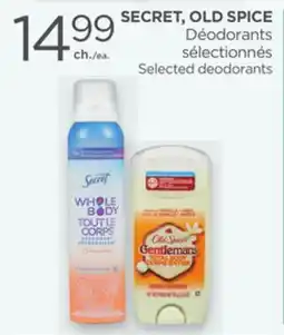 Proxim SECRET, OLD SPICE Selected deodorants offer